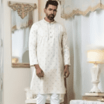 White Luxury Cotton Panjabi