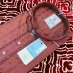 Deep Maroon Embroidered Cotton Panjabi (s355-14)