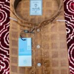 Olive Green Textured Cotton Panjabi