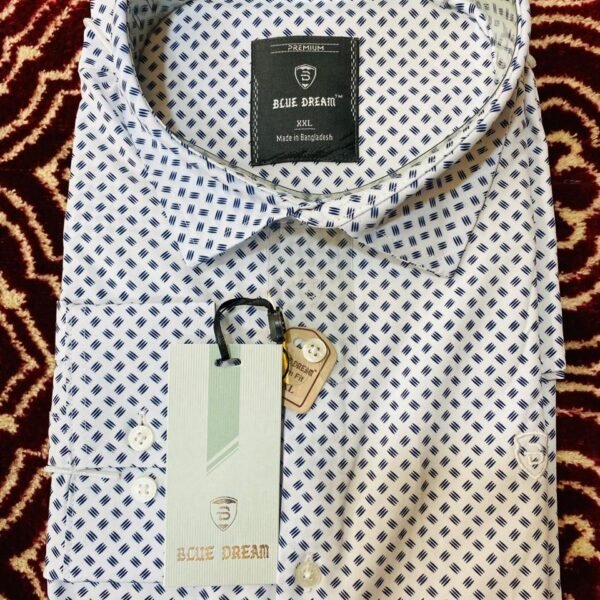 Off-White with Brown Patterns