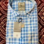 Sky Blue and White Checkered