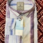 White with Brown and Blue Checkered Patterns