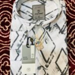 White with Brown Diamond Patterns