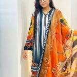 ফ্যাশনেবল দুবাই সিল্ক থ্রি-পিস(CODE-105)