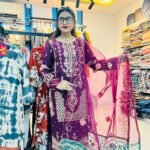 প্রিমিয়াম  জর্জেটের ,অর্গানজা পাকিস্তানি ইন্সপায়ার থ্রি-পিস (CODE-306)